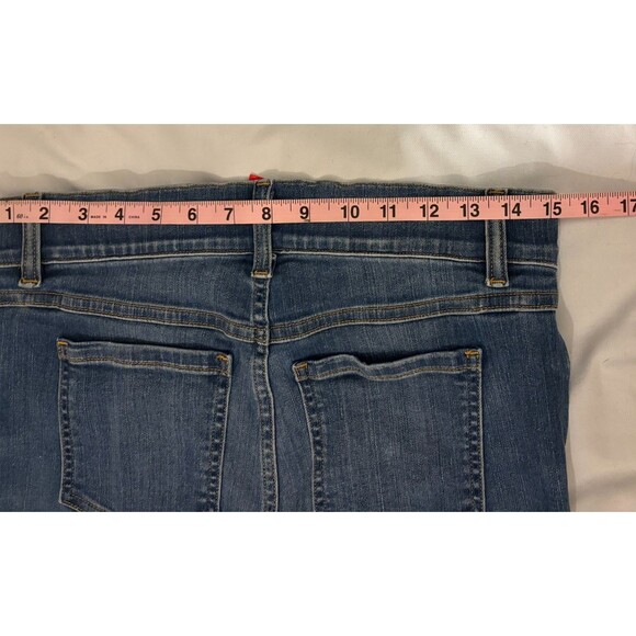SPANX FLARE Pull On Denim Jeans VINTAGE INDIGO Medium Blue Sz Medium - Picture 7 of 8